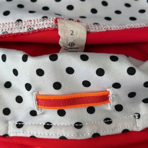 Lululemon Run Mod Moves Crop Leggings Womens Size 2 Red Pull-on Low Rise Workout - Picture 10 of 11